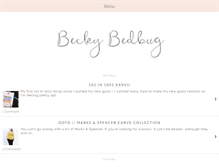 Tablet Screenshot of beckybedbug.com